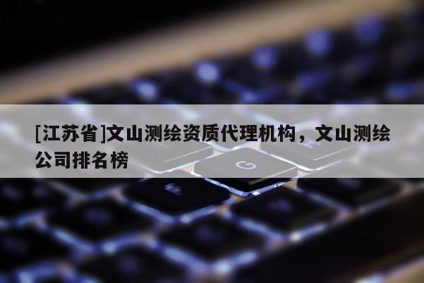[江蘇省]文山測繪資質(zhì)代理機構(gòu)，文山測繪公司排名榜