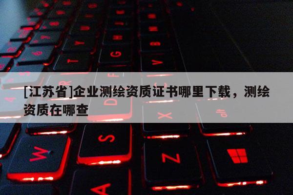 [江蘇省]企業(yè)測繪資質(zhì)證書哪里下載，測繪資質(zhì)在哪查